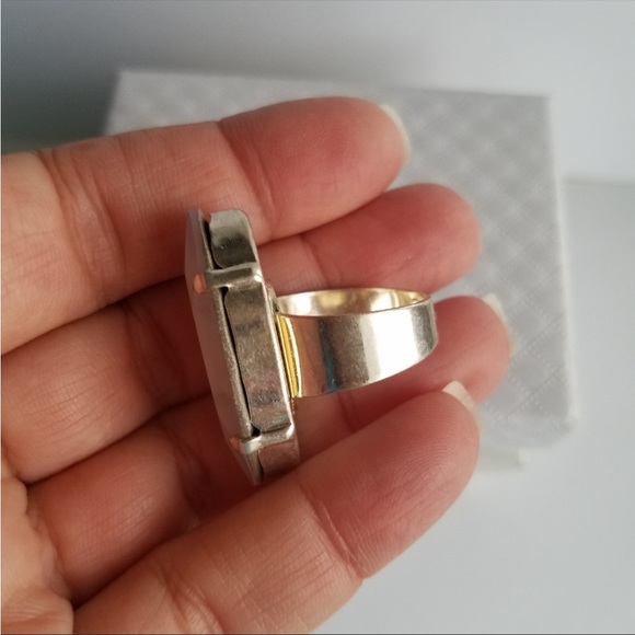 Swarovski Elements Huge Moonlight Marquis Statement Ring NWT - Picture 8 of 13